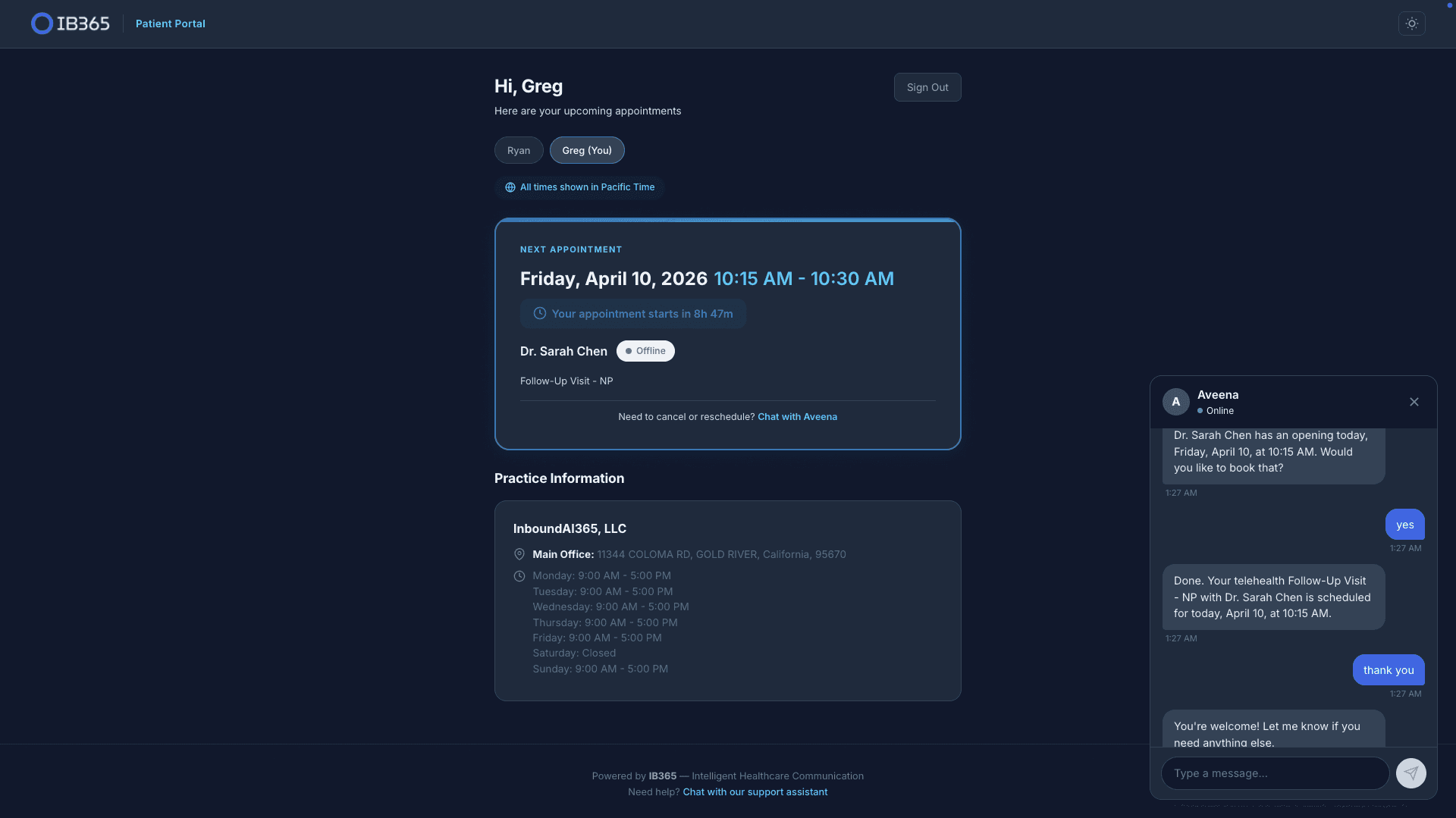 MyCare patient portal